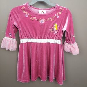 Disney Pink Dress with Embroidered Accents